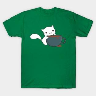 Coffee loving cat T-Shirt